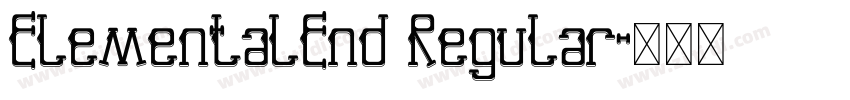 ElementalEnd Regular字体转换